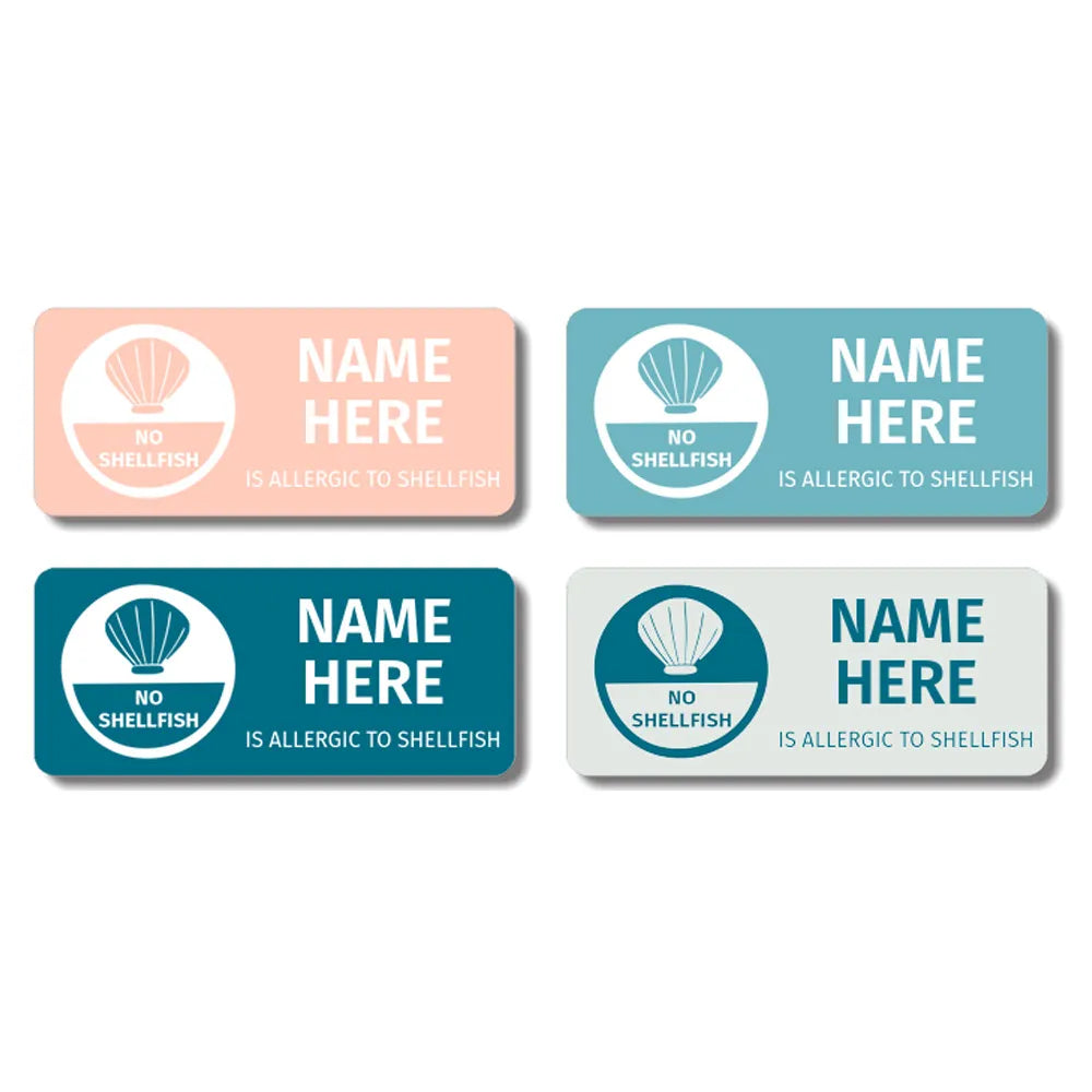 Shellfish Tag Labels No Shellfish Allergy Labels – Dinkleboo UK