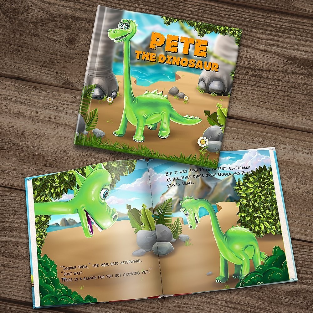 "The Dinosaur" Personalised Story Book - enBase