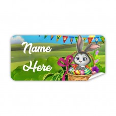 Easter Bunny Rectangle Name Label
