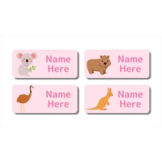 Aussie Animals Rectangle Name Labels