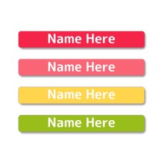 Tropical Mini Name Labels