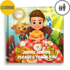 "Learns Please and Thank You" Personalised Story Book